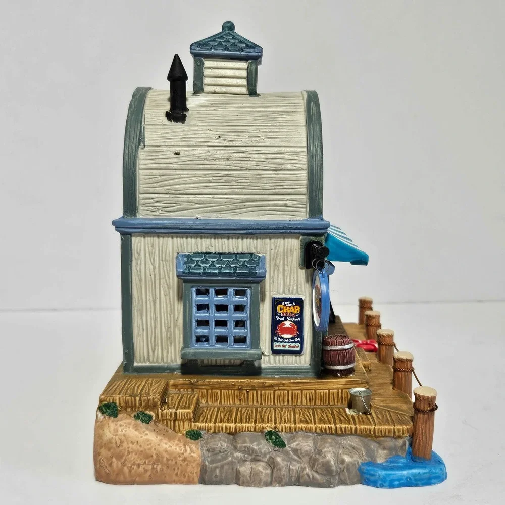 Lemax Plymouth Village The Crab Shack Lighted Building 05630 Seafood Restaurant